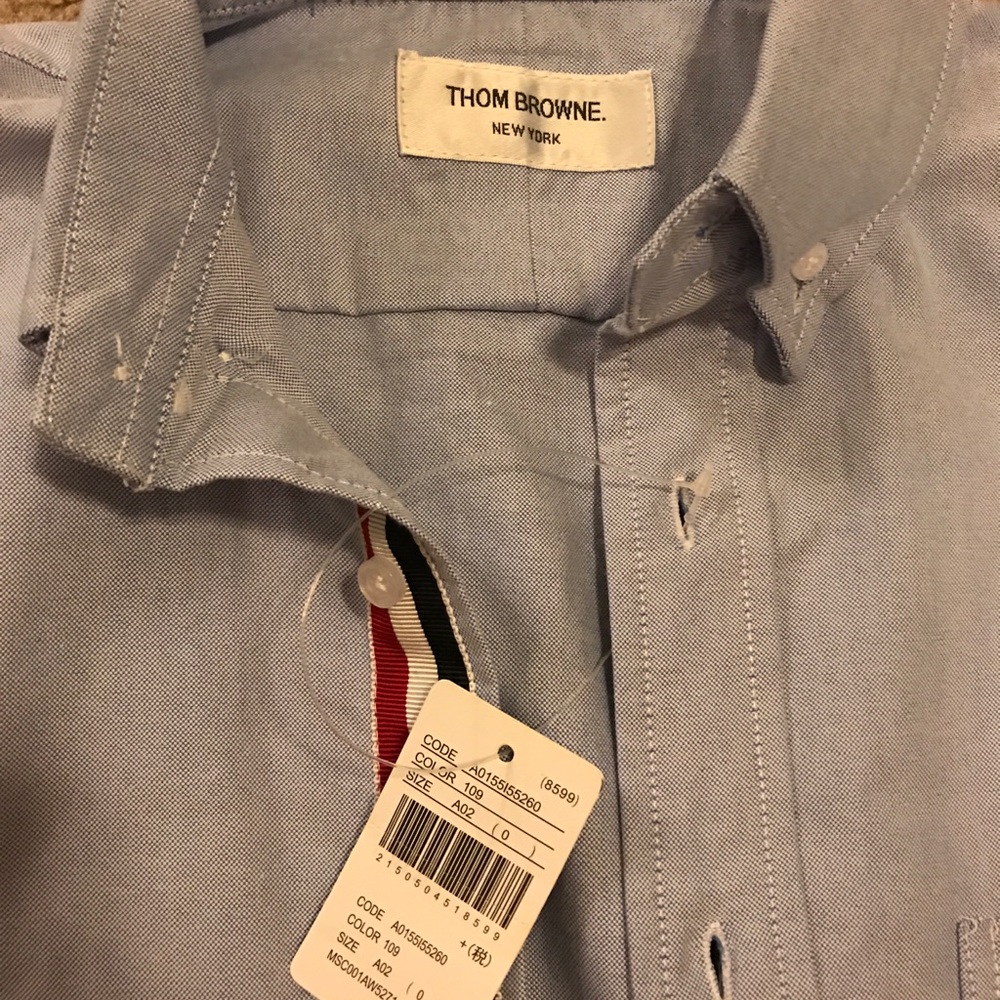 Thom Browne Shirt Men’s Size 0 (x-small) Blue